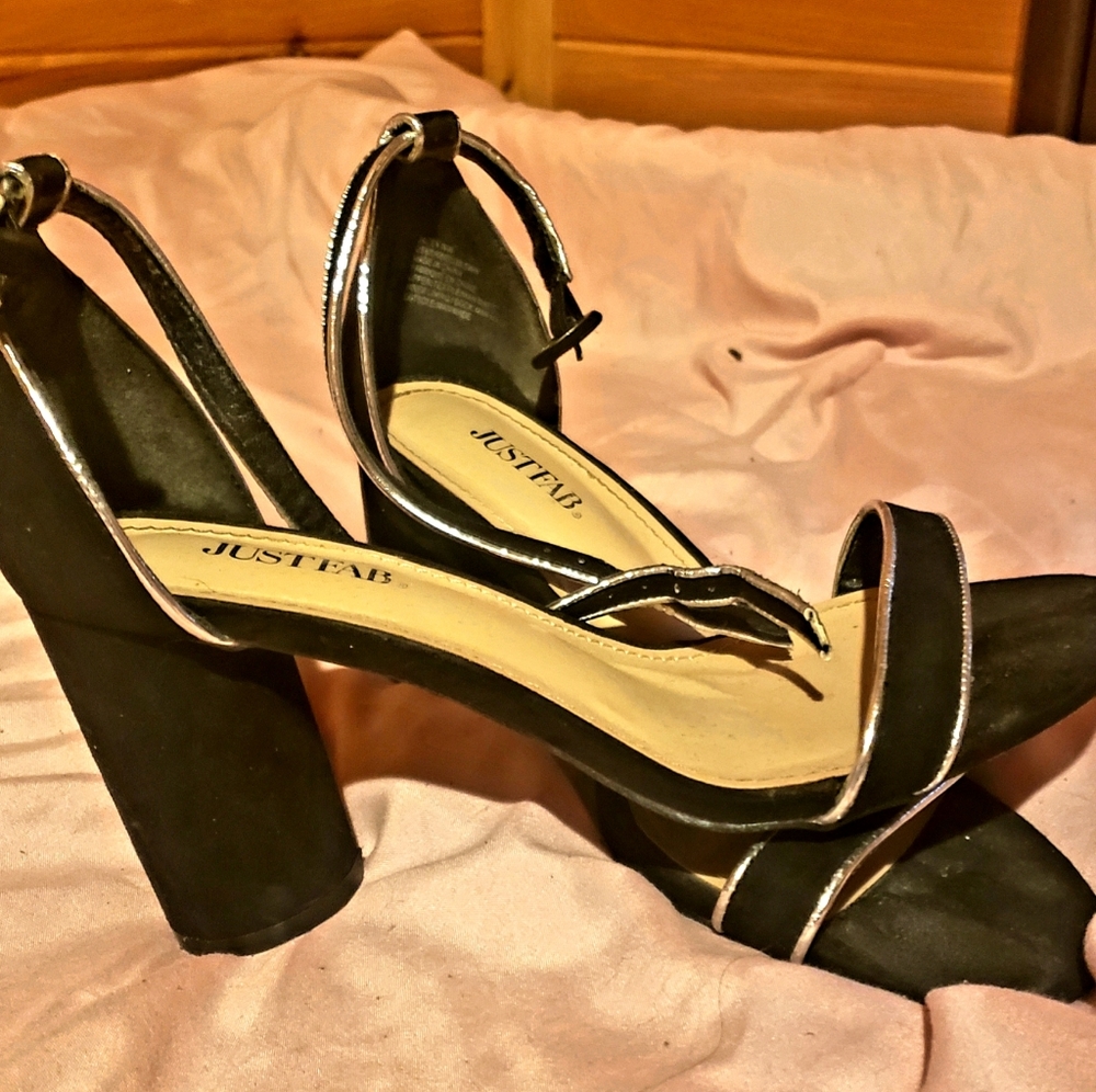 Justfab strappy heels.